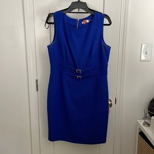 Calvin Klein size 12 blue belted shift dress